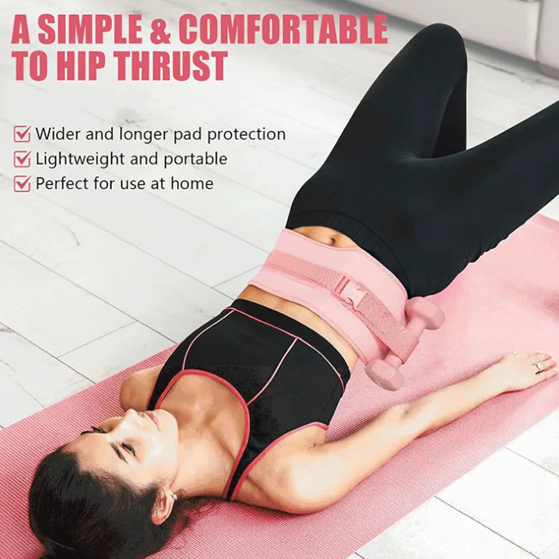 Home Gym Fitness Equipment Hip Bridge Weight Belt Fitness Waist Training Belt Dumbbell Hip Push Belt Waist Support Adjustable