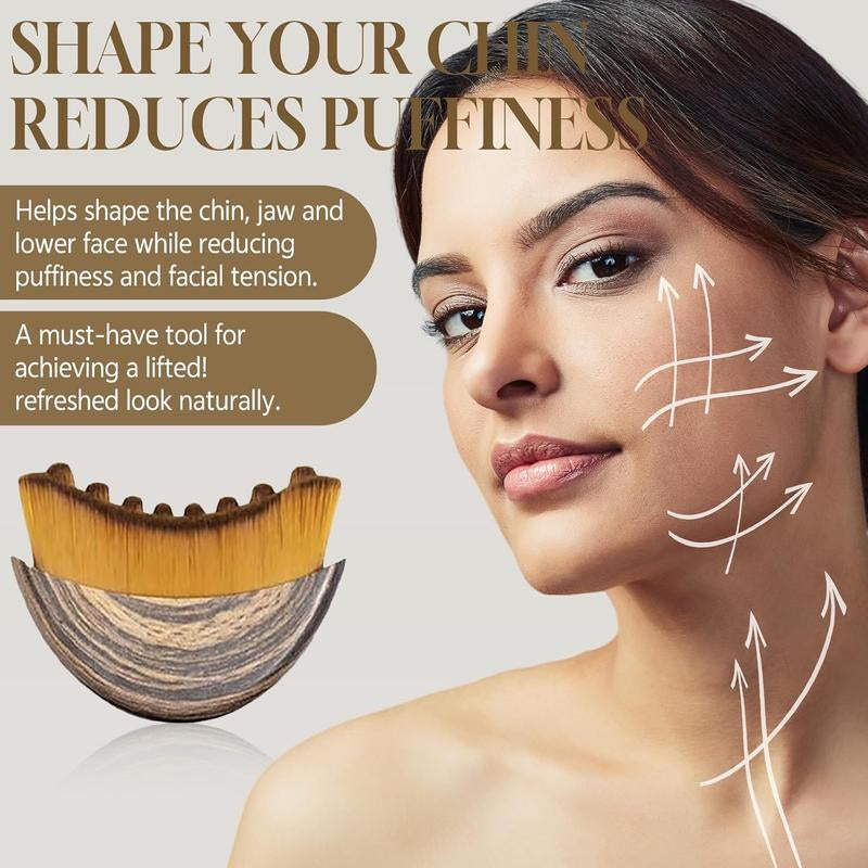 Lymphatic Contour Face Brush, Lymphatic Brush Set – 1 Brush with Box, Contour Face Brush for Lymphatic Drainage, Lymphatic Drainage Massager, Ergonomically Designed to Fit the Skin Precisely