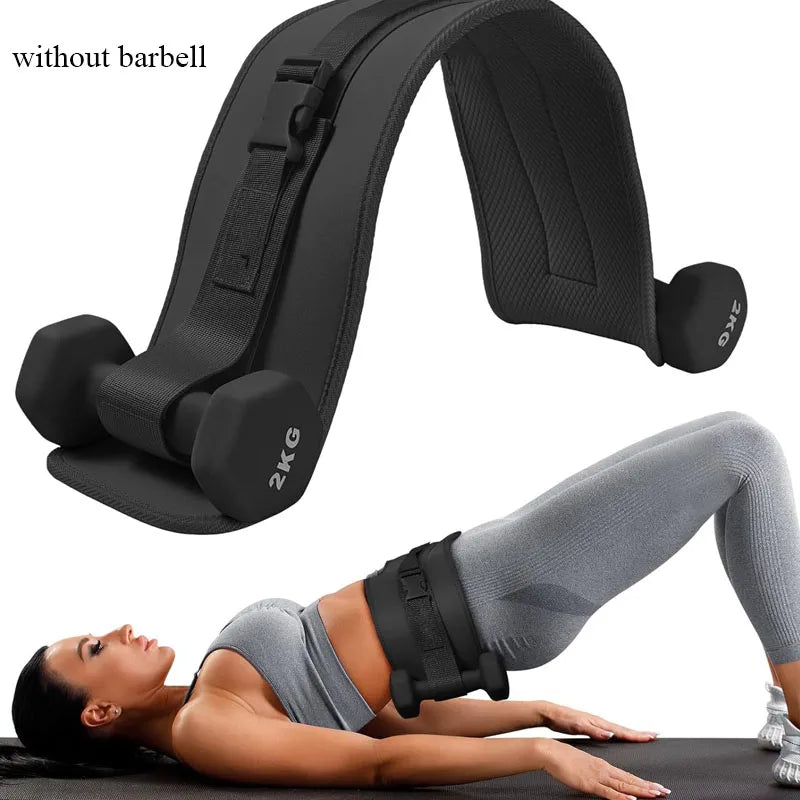 Home Gym Fitness Equipment Hip Bridge Weight Belt Fitness Waist Training Belt Dumbbell Hip Push Belt Waist Support Adjustable