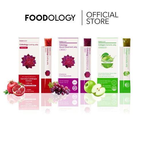 [FOODOLOGY] 3-In-1 Complete Jelly Bundle | Coleology Cutting Jelly + Bowel Movement Jelly + Collagen Centella Jelly | Metabolism Boost, Gut Health, Glow Skin Bundle