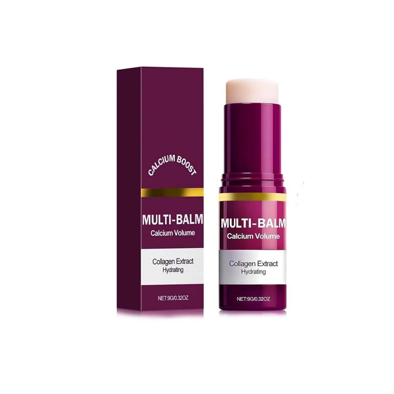 Calcium Multi Balm Stick, Calcium Volume Multi Balm, Korean Collagen Moisturing Stick, Firming & Moisturizing, Korean Skincare, Anti-Wrinkle, Hydrating, Lifting Cream for Eyes, Face & Neck